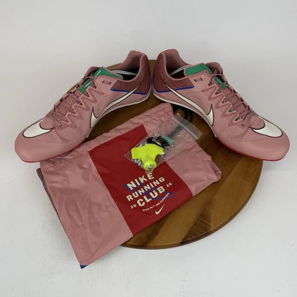 New NIB Mens Nike Zoom Rival Sprint All Red Starburst Track Shoes Size 14 D